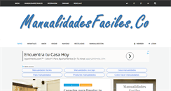 Desktop Screenshot of manualidadesfaciles.co
